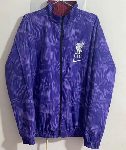 2023-2024 Liverpool Reversible Soccer Jacket Purple/Red Football Jacket