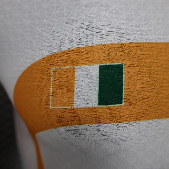 Player Version Ivory Coast Football Shirt 2022 Côte d'Ivoire White Soccer Jersey