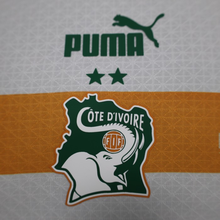 Player Version Ivory Coast Football Shirt 2022 Côte d'Ivoire White Soccer Jersey