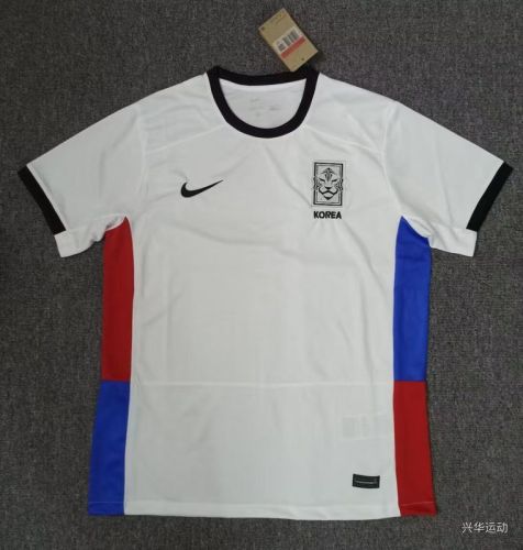 Fan Version 2023 South Korea Away White Soccer Jersey