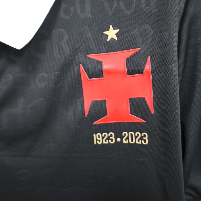 Fan Version 2023-2024 Vasco da Gama Anniversary Edition Black Soccer Jersey