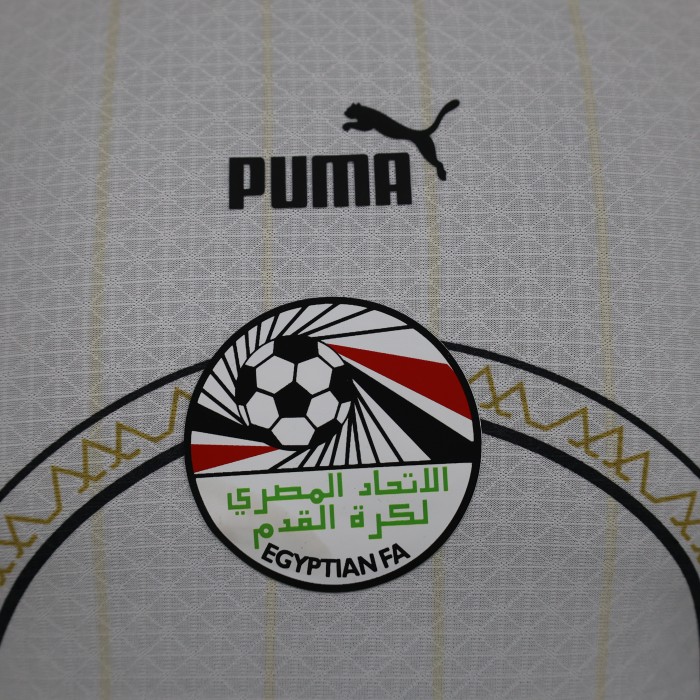 Player Version 2023 Egypt Away White Soccer Jersey Football Shirt