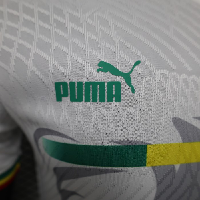 Player Version 2023 Senegal White Soccer Jersey Football Shirt