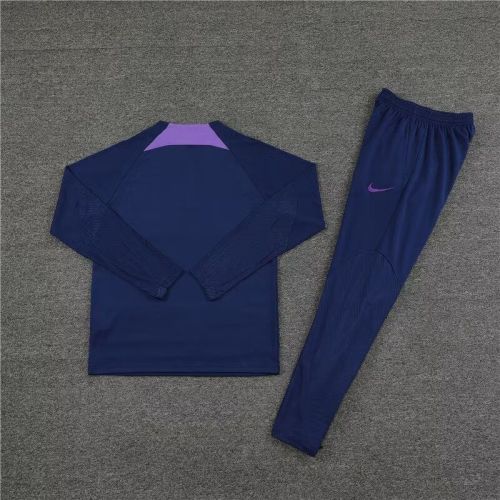 2023-2024 Liverpool Dark Blue Soccer Training Sweater and Pants