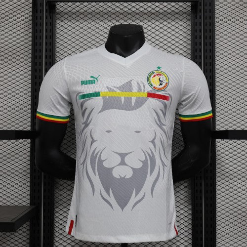 Player Version 2023 Senegal White Soccer Jersey Football Shirt