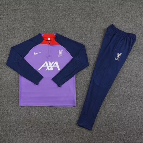 2023-2024 Liverpool Purple/Borland Soccer Training Sweater and Pants