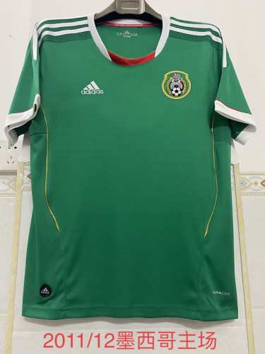 Retro Shirt 2011-2012 Mexico Home Soccer Jersey Vintage Football Shirt