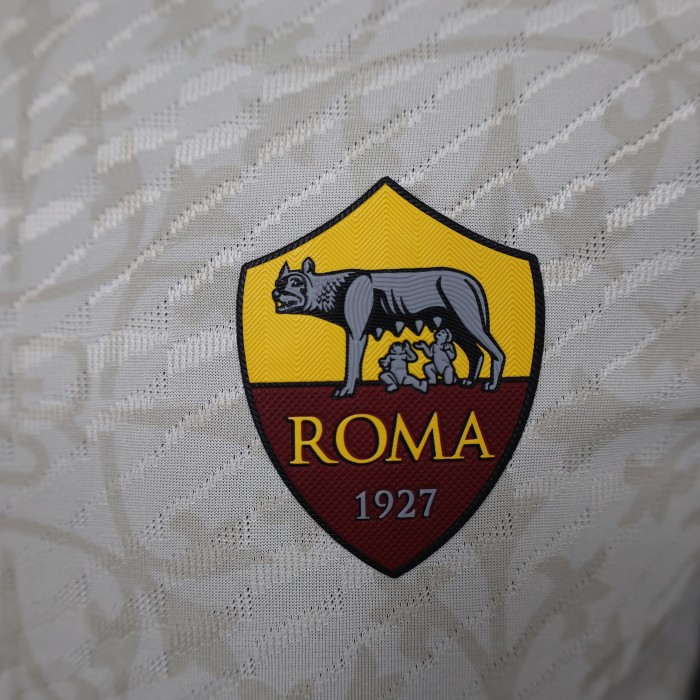 Maillot As Roma with SPQR Player Version 2023-2024 As Roma Away Soccer Jersey