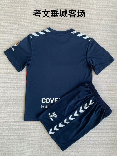 Youth Uniform 2023-2024 Coventry City Away Soccer Jersey Football Shirt