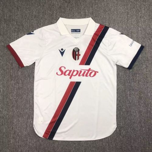 Fan Version 2023-2024 Bologna Away White Soccer Jersey