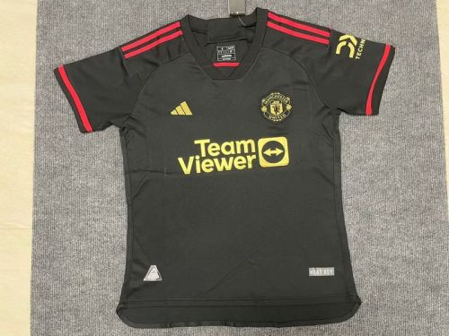 Fan Version 2023-2024 Manchester United Black Soccer Jersey Man United Football Shirt