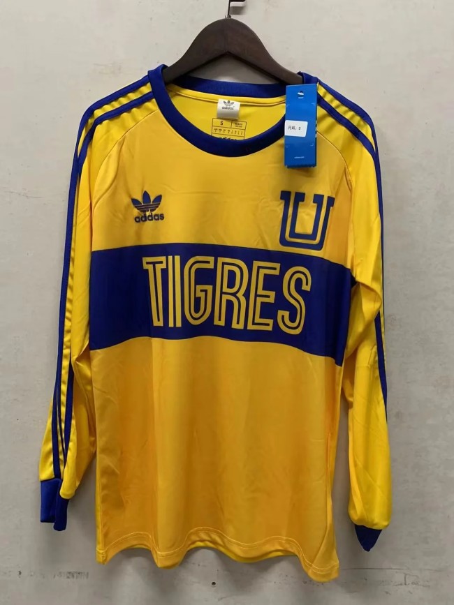 Long Sleeve 2023-2024 Tigres UANL Yellow Soccer Jersey