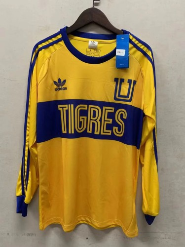 Long Sleeve 2023-2024 Tigres UANL Yellow Soccer Jersey
