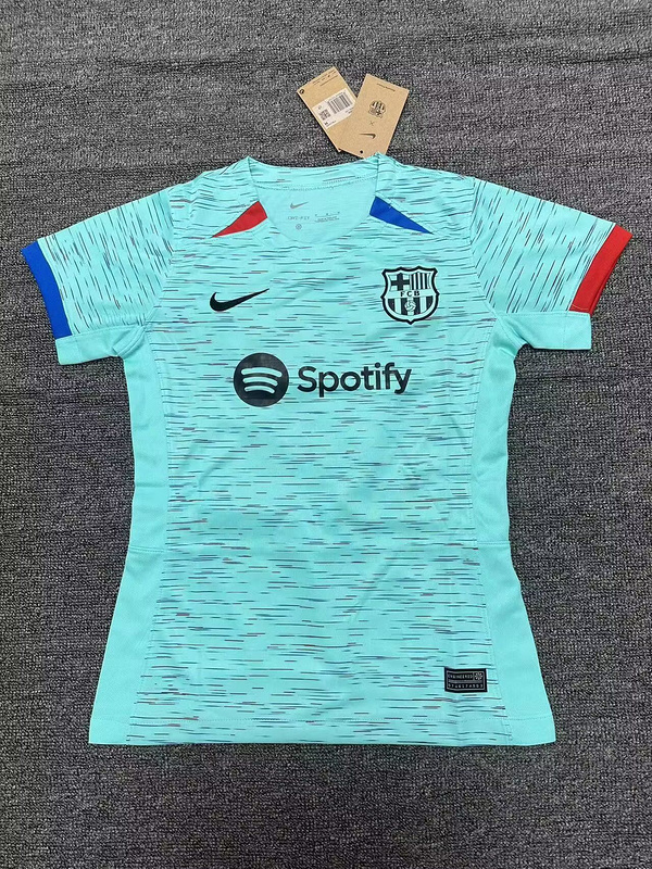 US 32.00 Women 20232024 Barcelona Third Away Soccer Jersey Girl