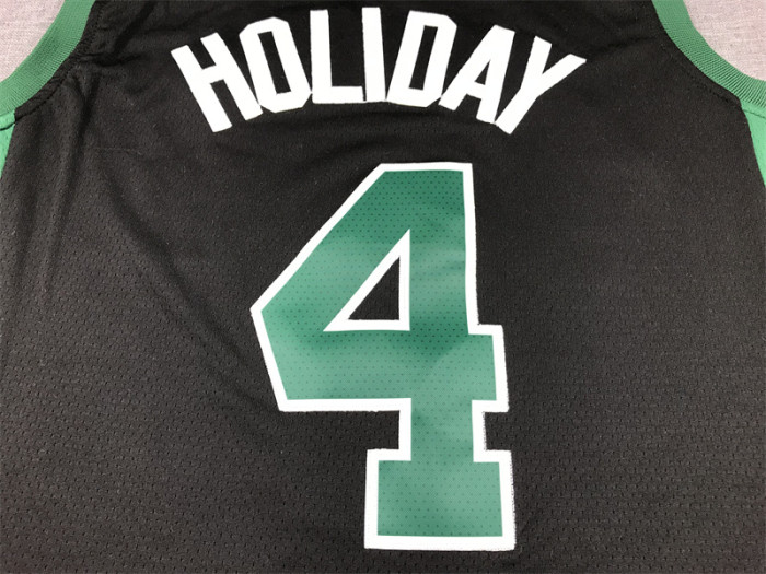 Boston Celtics 4 HOLIDAY Black NBA Jersey Basketball Shirt
