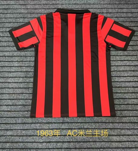 Retro Jersey 1963 AC Milan Home Soccer Jersey Vintage Football Shirt