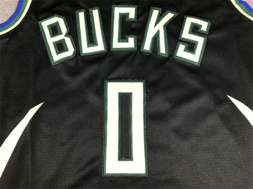 Statement Edition Milwaukee Bucks 0 LILLARD Black NBA Shirt Basketball Jersey