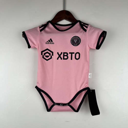 Baby Cloth 2023-2024 Inter Miami Home Soccer Jersey Baby Onesies