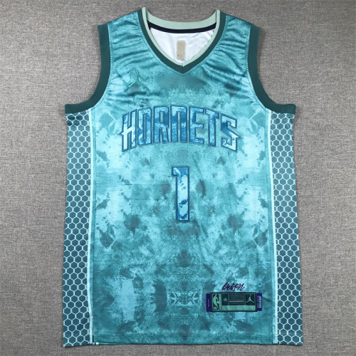 Featured Edition New Charlotte Hornets 1 BALL Basketball Shirt NBA Jersey