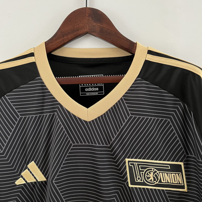 Fans Version 2023-2024 Union Berlin Black UCL Version Soccer Jersey