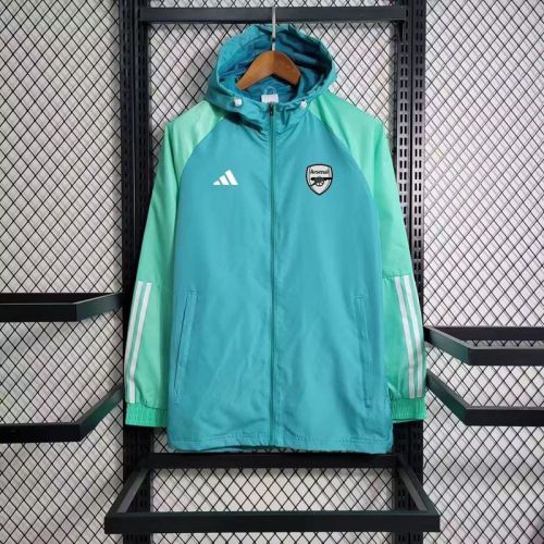 2023-2024 Arsenal Green Soccer Windbreaker Jacket