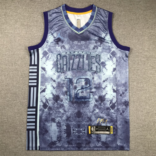 Featured Edition Memphis Grizzlies 12 MORANT NBA Jersey Basketball Shirt