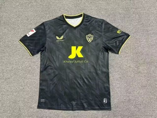 Fan Version 2023-2024 Almeria Away Black Soccer Jersey