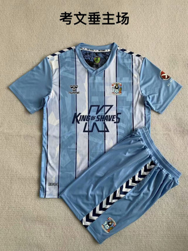 Youth Uniform 2023-2024 Coventry City Home Soccer Jersey Football Shirt