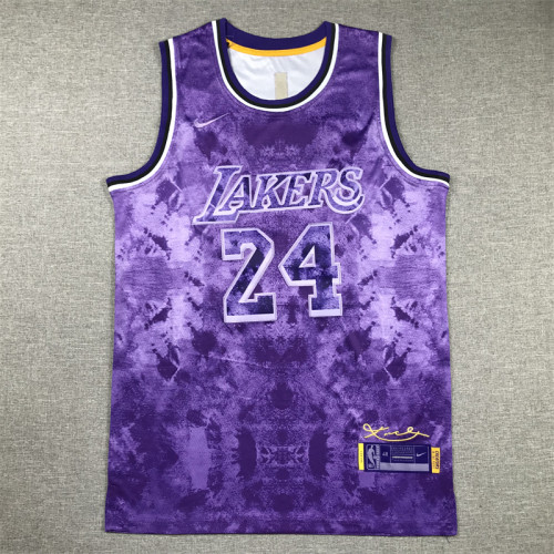 Featured Edition Los Angeles Lakers 24 Kobe Bryant Purple NBA Jersey Basketball Shirt