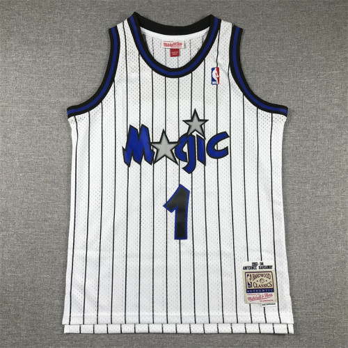 Youth Mitchell&ness 1993-1994 Orlando Magic White Basketball Shirt 1 McGRADY Classic NBA Jersey