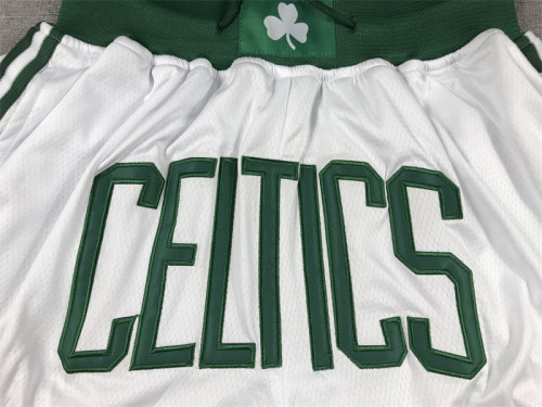 with Pocket 2023 Boston Celtics NBA Shorts White Basketball Shorts