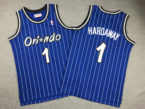 Mitchell&ness 1994-95 Orlando Magic Blue Basketball Shirt 1 HARDAWAY NBA Jersey
