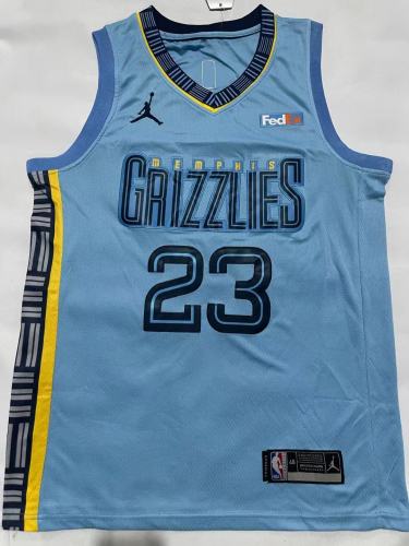 New 2023 Memphis Grizzlies 23 ROSE Blue NBA Jersey Basketball Shirt