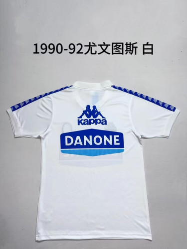 Retro Jersey 1990-1992 Juventus White Soccer Jersey Vintage Football Shirt