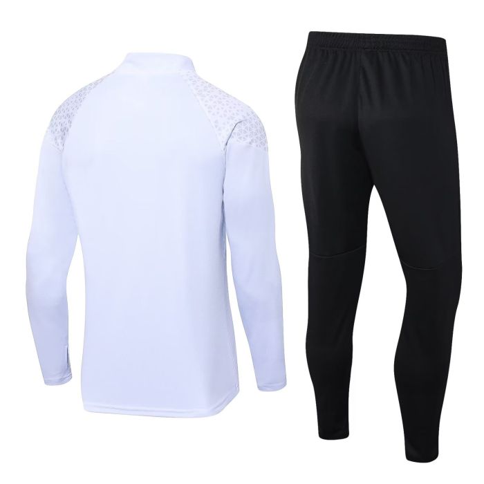 2023-2024 AC Milan White Soccer Training Sweater and Pants Football Kit