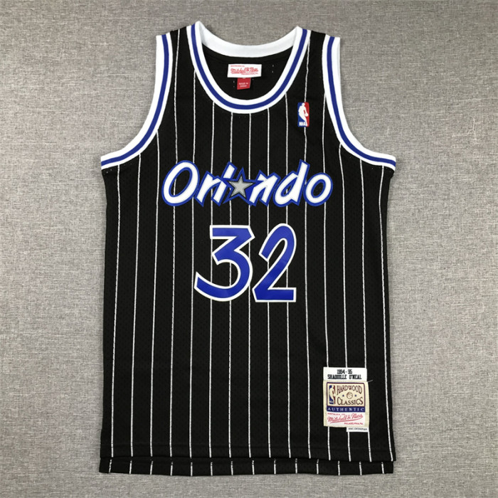 Youth Mitchell&ness 1994-95 Orlando Magic Black Basketball Shirt 1 HARDAWAY NBA Jersey
