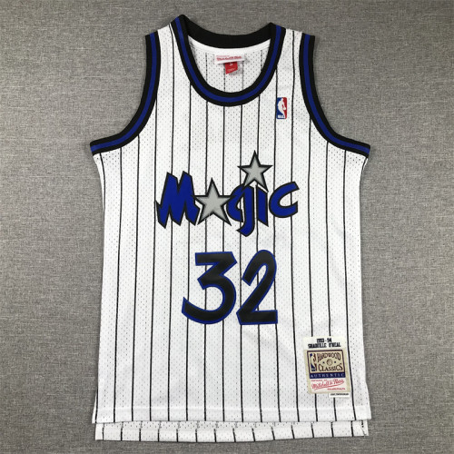 Mitchell&ness 1993-1994 Orlando Magic White Basketball Shirt 32 O'NEAL NBA Jersey