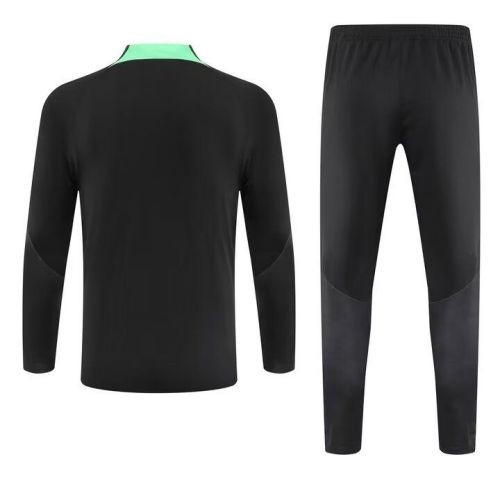 2023-2024 Liverpool Black Soccer Training Sweater and Pants Football Kit