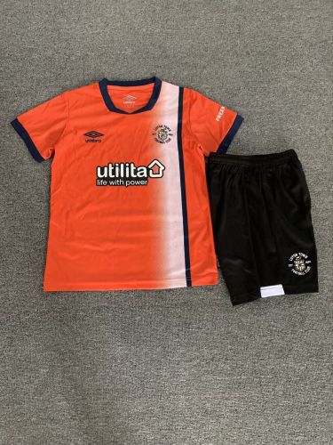 Youth Uniform Kids Kit 2023-2024 Luton Home Soccer Jersey Shorts