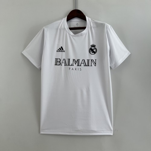 2023-2024 Real Madrid White Soccer Polo