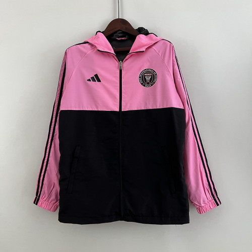 2023-2024 Inter Miami Pink/Black Soccer Windbreaker Jacket