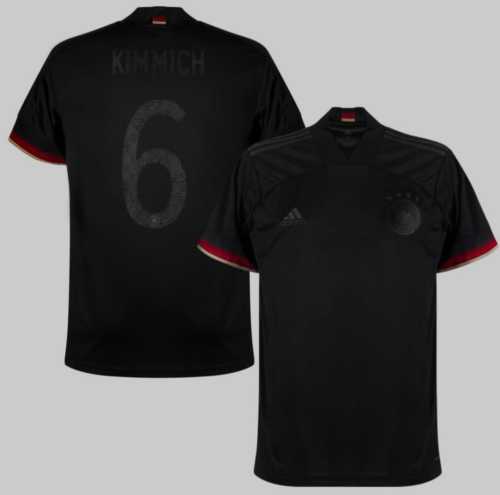 Retro Jersey 2020 Germany Kimmich 6 Away Black Soccer Jersey Vintage Football Shirt