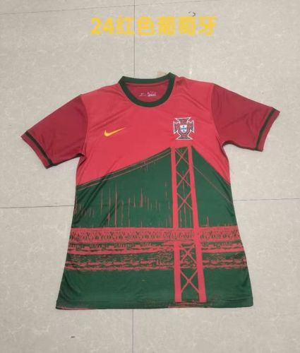 Fan Version 2023-2024 Portugal Home Soccer Jersey