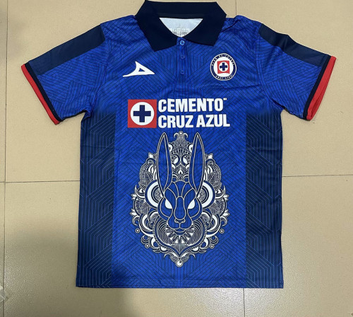 Fan Version 2023-2024 Cruz Azul Special Edition Dark Blue Soccer Jersey