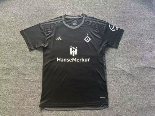 Fan Version 2023-2024 Hamburg Third Away Black Soccer Jersey Hamburger Football Shirt