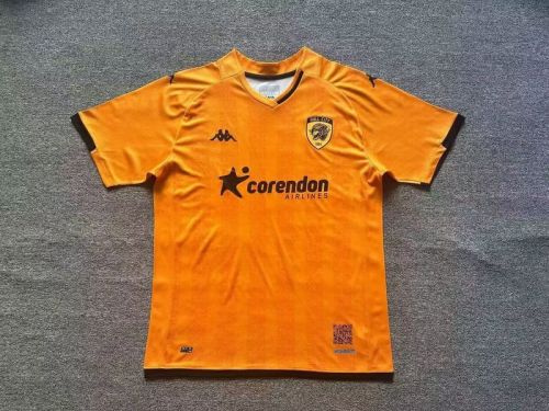 Fans Version 2022-2023 Hull City Away Orange Soccer Jersey Football Shirt