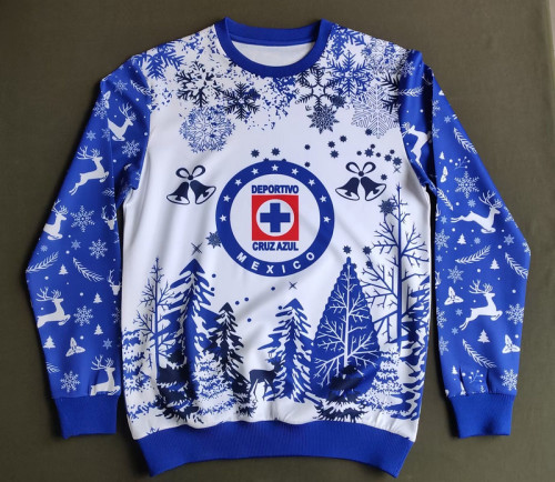 2023-2024 Cruz Azul Xmas Version Football Sweater Christmas Edition Soccer Jacket