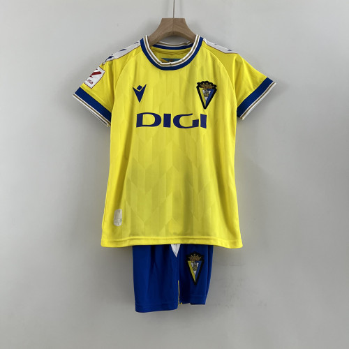 Youth Uniform Kids Kit 2023-2024 Cadiz Home Soccer Jersey Shorts