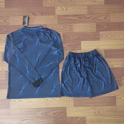 Long Sleeve Adult Uniform 2023-2024 Chelsea Away Soccer Jersey Shorts