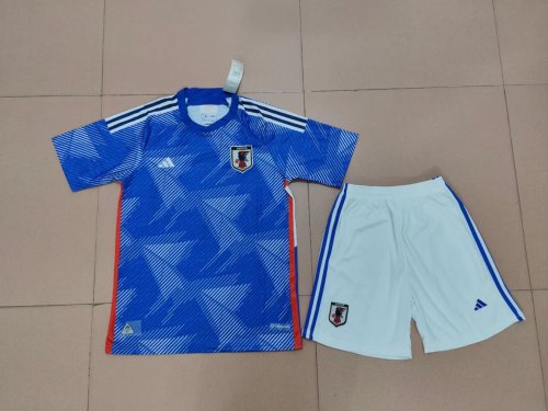 Youth Uniform 2022 World Cup Japan Home Soccer Jersey Shorts